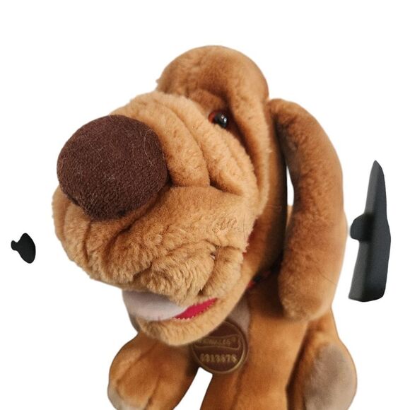 Vintage Ganz Baby Wrinkles Dog Puppy Collar Tag Plush Brown Stuffed 1981 - Picture 9 of 11